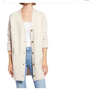 Treasure & Bond Longline Cardigan in Oatmeal